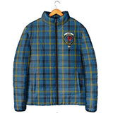 Clan Laing Crest Tartan Padded Jacket RF420