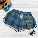 Clan Laing Crest Tartan Womens Shorts NW1754