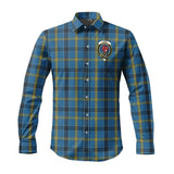 Clan Laing Crest Tartan Long Sleeve Shirt PC565