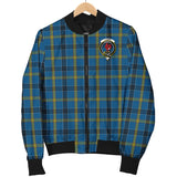 Clan Laing Crest Tartan Bomber Jacket ZJ420