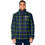 Clan Lammie Crest Tartan Padded Jacket RF421