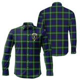 Clan Lammie Crest Tartan Long Sleeve Shirt PC564