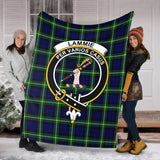 Clan Lammie Crest Tartan Blanket UC423