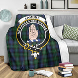 Clan Lamont #2 Crest Tartan Blanket UC424