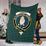 Clan Lamont Crest Tartan Blanket UC427