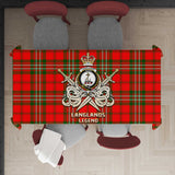 Clan Langlands Tartan Tablecloth Golden Sword of Courageous Legacy BG431