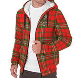 Clan Langlands Crest Tartan Sherpa Hoodie CT559