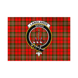 Clan Langlands Crest Tartan Flag CF426