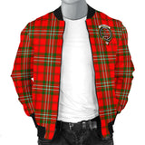 Clan Langlands Crest Tartan Bomber Jacket ZJ426