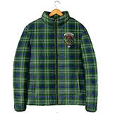 Clan Learmonth Crest Tartan Padded Jacket RF427