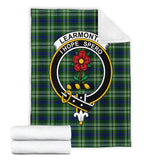 Clan Learmonth Crest Tartan Blanket UC429