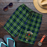 Clan Learmonth Crest Tartan Mens Shorts NS556