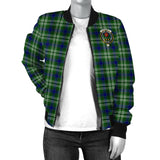 Clan Learmonth Crest Tartan Bomber Jacket ZJ427