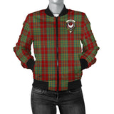 Clan Leask Crest Tartan Bomber Jacket ZJ428