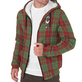 Clan Leask Crest Tartan Sherpa Hoodie CT557