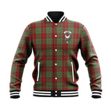 Clan Leask Crest Tartan Baseball Jacket JM555