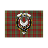 Clan Leask Crest Tartan Flag CF428