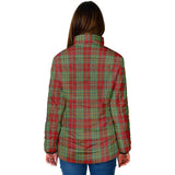 Clan Leask Crest Tartan Padded Jacket RF428