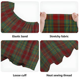 Clan Leask Tartan Off Shoulder Long Dress VL504