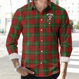 Clan Lennox Crest Tartan Long Sleeve Shirt PC555