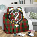 Clan Lennox Crest Tartan Blanket UC432