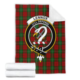 Clan Lennox Crest Tartan Blanket UC432