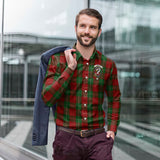 Clan Lennox Crest Tartan Long Sleeve Shirt PC555