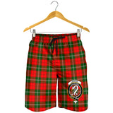 Clan Lennox Modern Crest Tartan Mens Shorts NS554