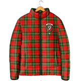 Clan Lennox Modern Crest Tartan Padded Jacket RF429