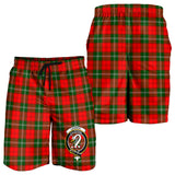 Clan Lennox Modern Crest Tartan Mens Shorts NS554