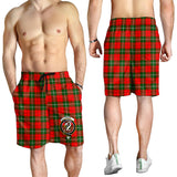 Clan Lennox Modern Crest Tartan Mens Shorts NS554