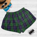 Clan Leslie Hunting Crest Tartan Womens Shorts NW1742