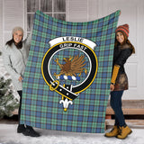 Clan Leslie Hunting Ancient Crest Tartan Blanket UC433