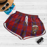 Clan Leslie Red Crest Tartan Womens Shorts NW1740