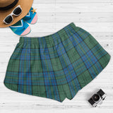 Clan Lockhart Crest Tartan Womens Shorts NW1728