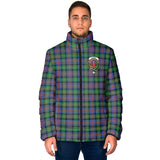 Clan Logan Ancient Crest Tartan Padded Jacket RF447