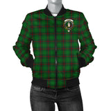 Clan Logie Crest Tartan Bomber Jacket ZJ449