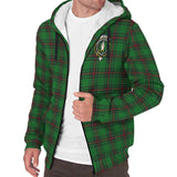 Clan Logie Crest Tartan Sherpa Hoodie CT537