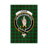 Clan Logie Crest Tartan Flag CF449