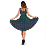 Clan Lowry Tartan Sleeveless Midi Womens Dress VS700