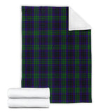 Clan Lumsden Green Tartan Blanket U542