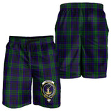 Clan Lumsden Green Crest Tartan Mens Shorts NS533