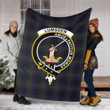 Clan Lumsden Hunting Crest Tartan Blanket UC453