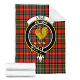 Clan Lyle Crest Tartan Blanket UC457