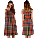 Clan Lyle Tartan Sleeveless Midi Womens Dress VS694