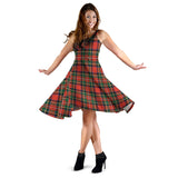 Clan Lyle Tartan Sleeveless Midi Womens Dress VS694