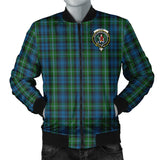 Clan Lyon Crest Tartan Bomber Jacket ZJ456