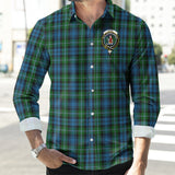 Clan Lyon Crest Tartan Long Sleeve Shirt PC529