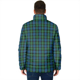 Clan Lyon Crest Tartan Padded Jacket RF456