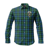 Clan Lyon Crest Tartan Long Sleeve Shirt PC529